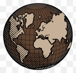 Globe Earth World - Black And White Globe Emoji,Emojie Worl D