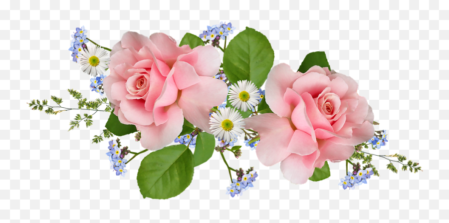 Flowers Bouquet Pink - Hybrid Tea Rose Emoji,Bouquet Of Flowers Emoji
