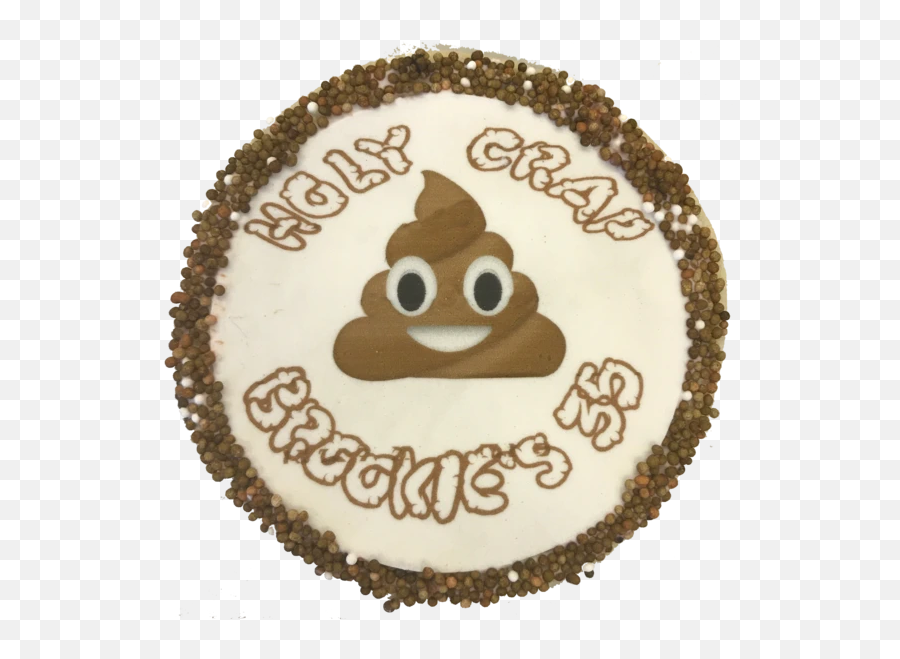 Holy Crap Poop Emoji Birthday Cookies - Cupcake,Birthday Emoji