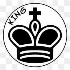 Black King Chess Piece - Queen Symbol Emoji