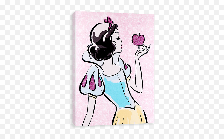 Fashionista Glitter Pastel - Pastel Aesthetic Disney Princess Emoji,Snow White Emoji