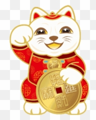 Fortune Cat Sticker - Luck Emoji