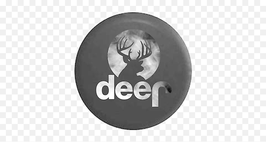 Deer Hunting Moon Antlers Smoky Fog - Jeep Deer Tire Covers Emoji,Buck Deer Emoji