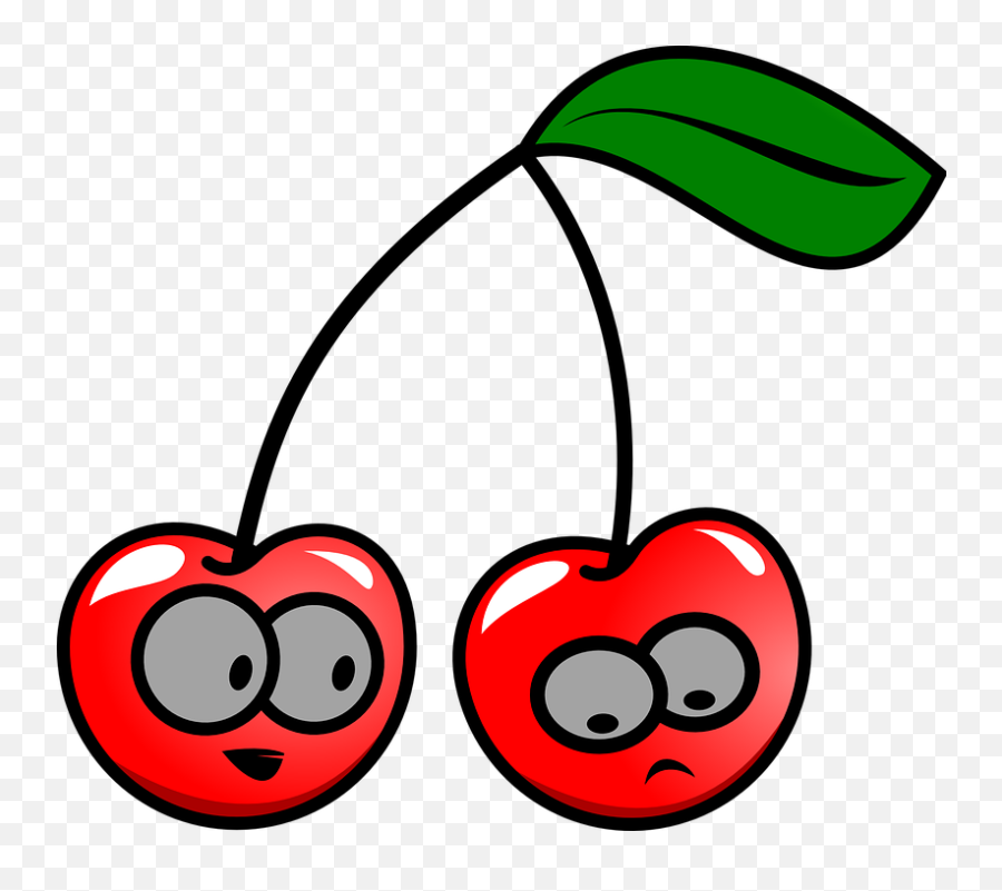 Free Cherries Cherry Vectors - Animated Clip Art Emoji,Cherry Blossom Emoticon