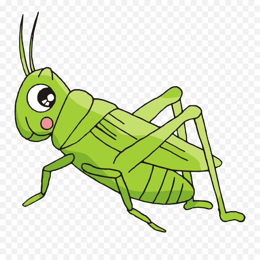 Grasshopper Clipart Line Grasshopper Line Transparent Free - Dibujos Animados De Un Grillo Emoji,Crickets Emoji