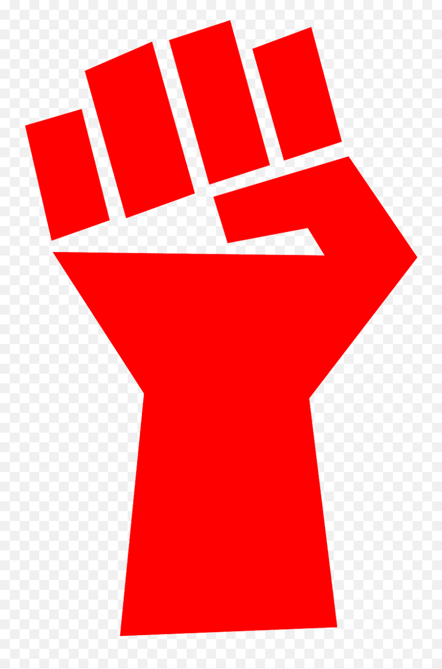 Fist Red Communism Fight Revolution - Revolution Clip Art Emoji,Lightning Hammer Arm Emoji