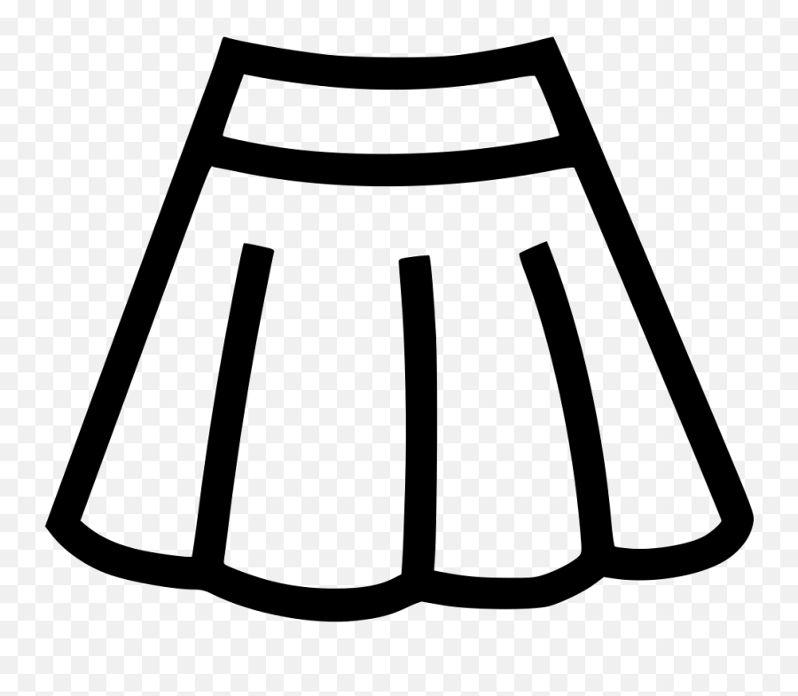 Skirt Clipart Black And White Png - Black And White Skirt Clip Art Emoji,Emoji Skirt