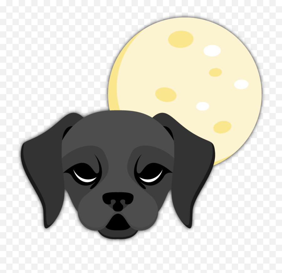 Black Labrador Emoji - Boxer,Family Emojis