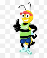 Line Of Honey Bees Clipart - Clip Art Library Abejas Animadas Emoji,Bee 4 Clock Emoji