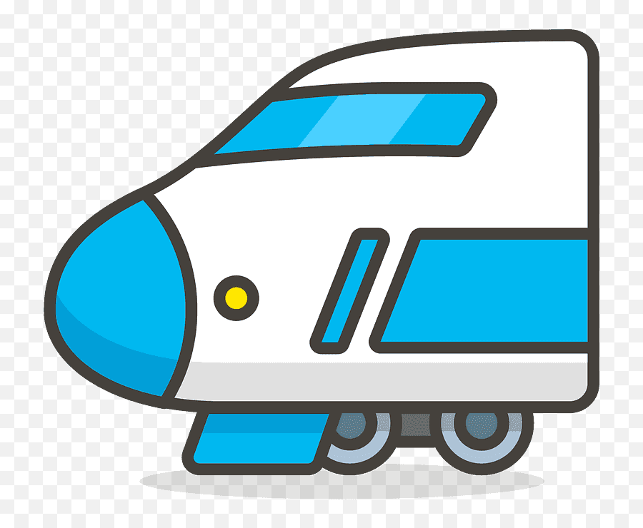 Bullet Train Emoji Clipart - Dibujos De El Tren Bala,Train Emoji Transparent