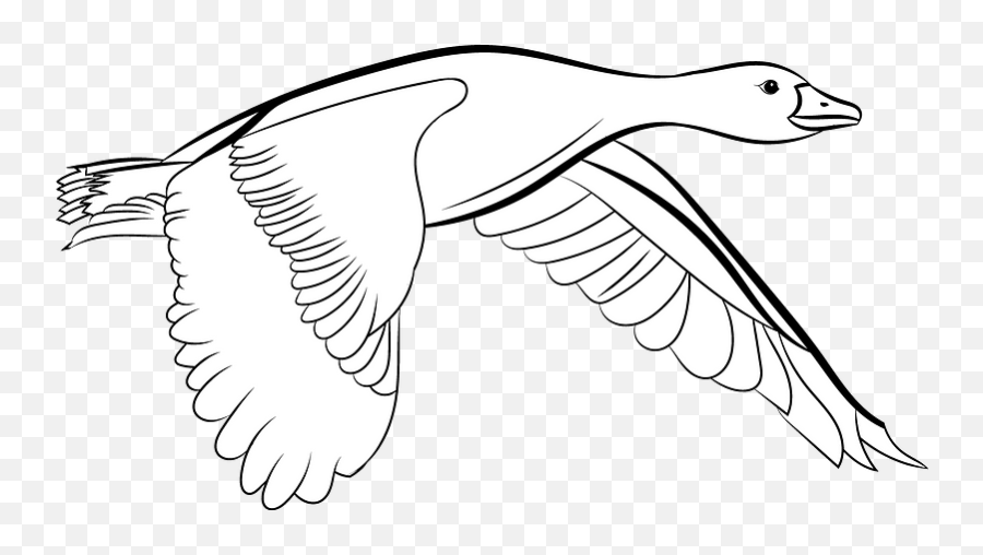 Goose In Flight Clipart - Duck Emoji,Goose Emoji