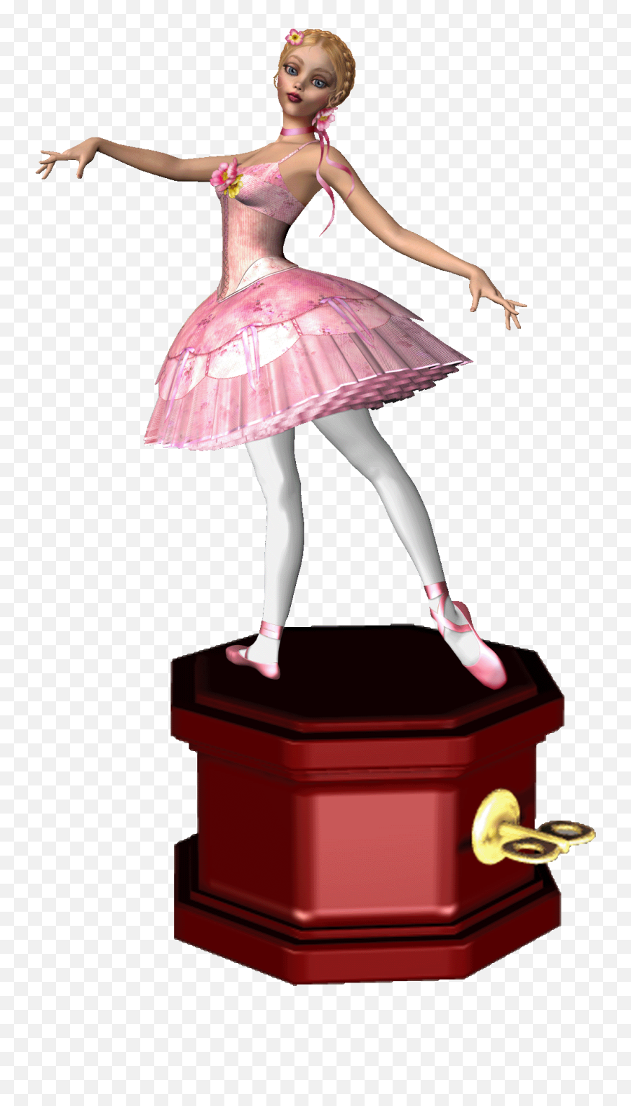 Music Box Ballerina Clipart - Ballet Music Box Dancer Emoji,Ballerina Emoji