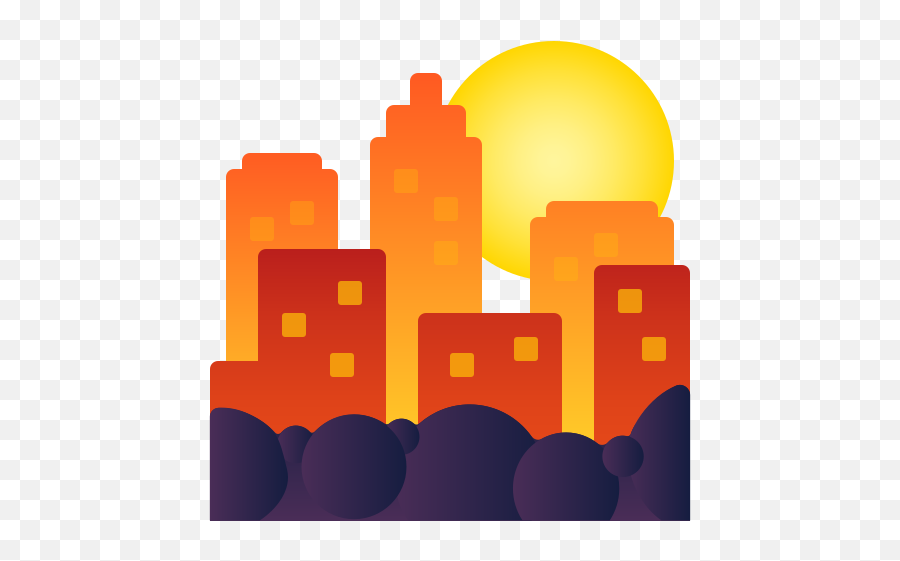 Sunset Emoji - Sunset Emoji Png,Hundred Emoji