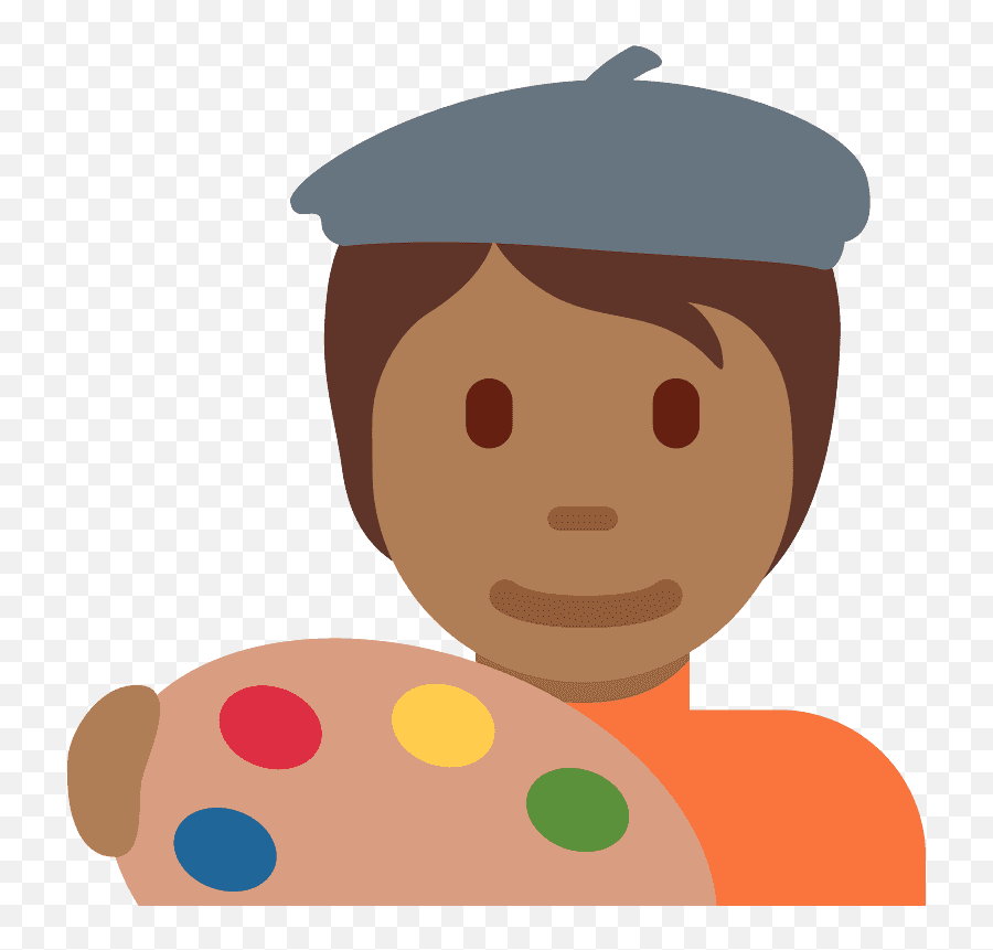 Artist Emoji Clipart - Emoji Surdo,Emoji Painter