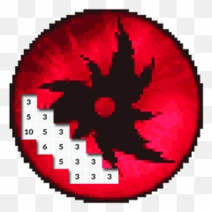 Sasuke Pixel - Sharingan Pixel Art Emoji,Sharingan Emoji