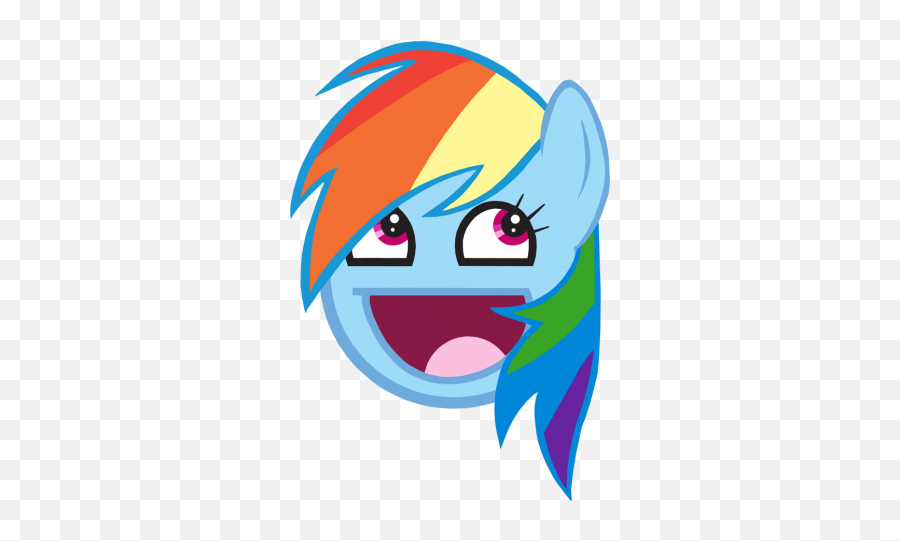 Awesome Face Png Awesome Face - Little Pony Friendship Is Magic Emoji,Awesome Face Emoji
