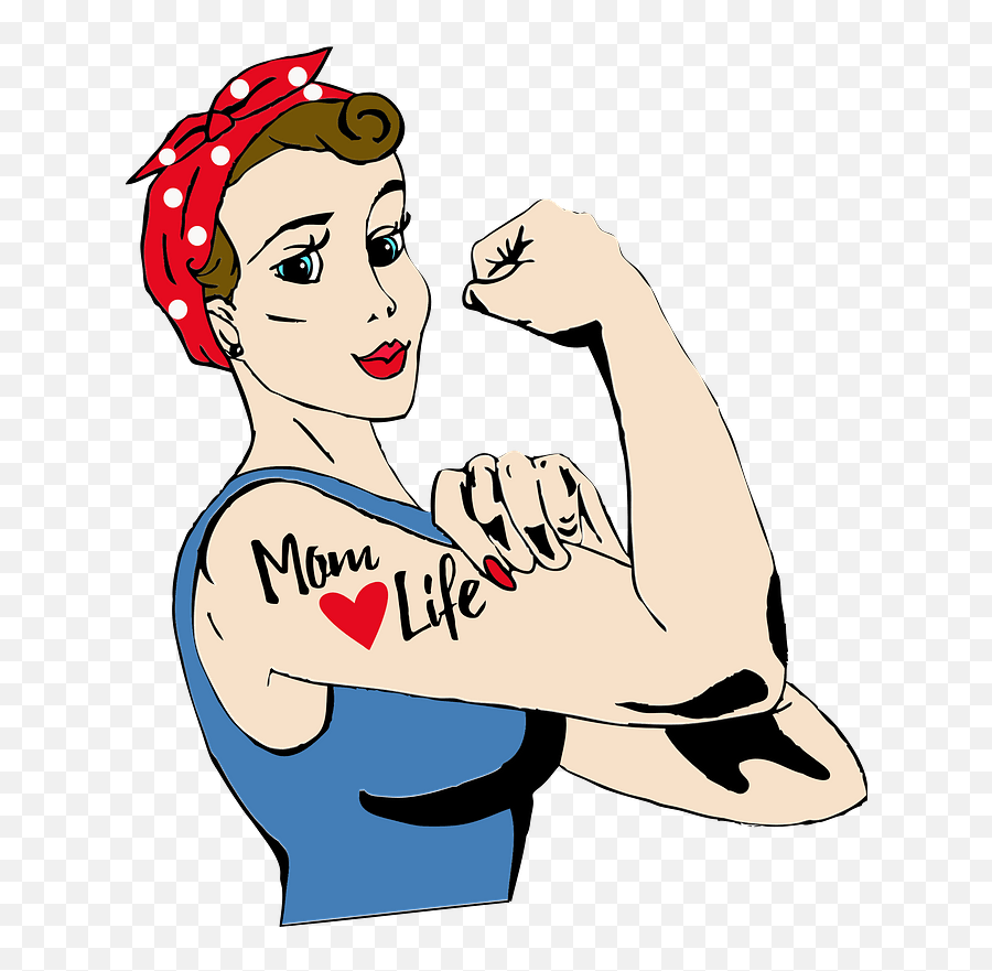 Rosie The Riveter Clipart - Working Mother Clipart Emoji,Rosie The Riveter Emoji