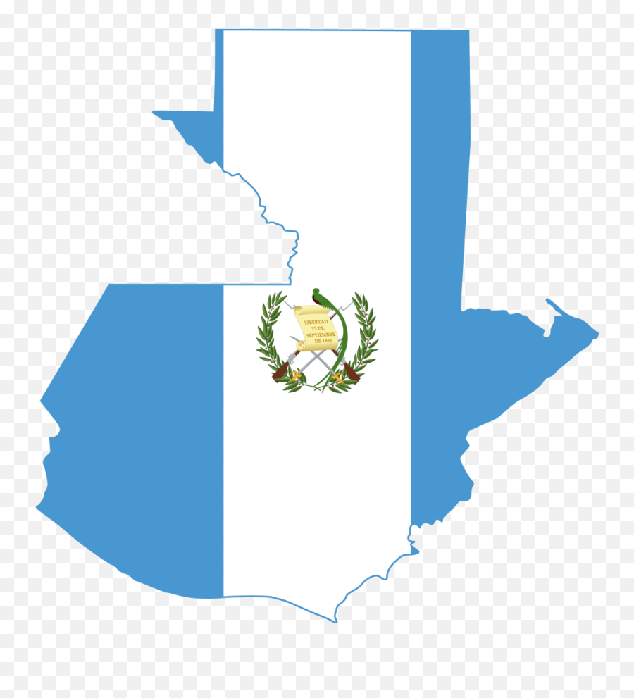 Flag Map Of Guatemala - Guatemala Flag And Map Emoji,Guatemalan Flag Emoji