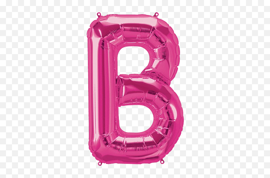 Magenta Letter B Balloon - Letter B With Balloon Emoji,B Letter Emoji
