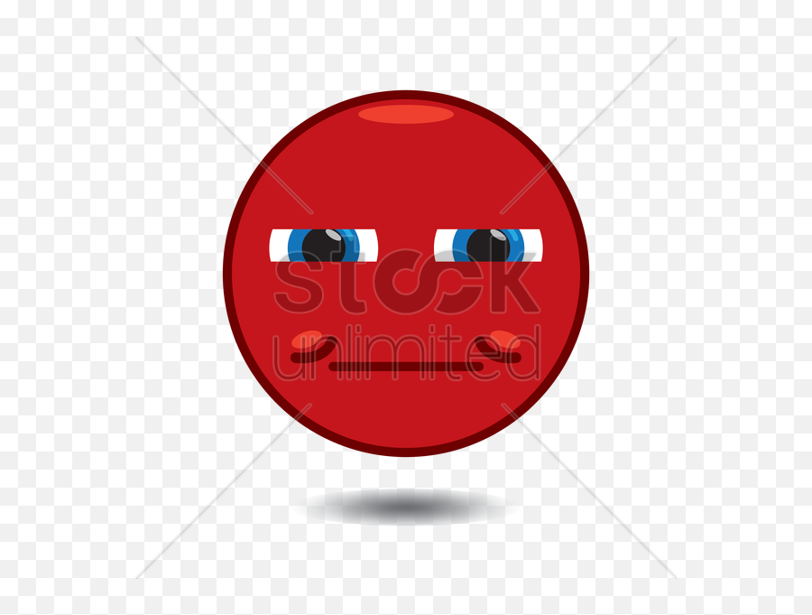 Free Bored Smiley Vector Image - Circle Emoji,Bored Emoticon