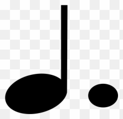 Free Melody Music Vectors - Dotted Quarter Note Symbol Emoji