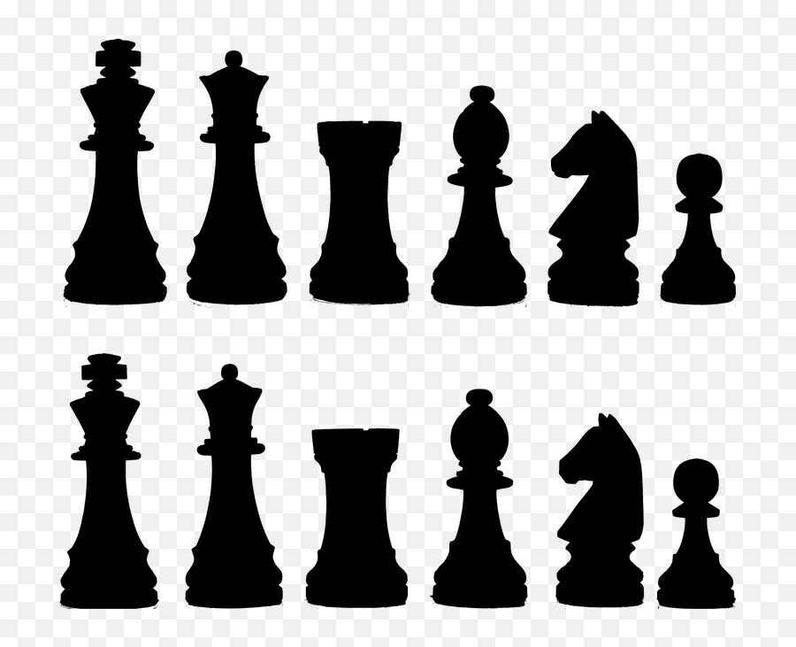 Silhouette Chess Game - Chess Pieces Png Emoji,Queen Chess Piece Emoji