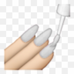 Read Description Before Following Semi Transparent Nail - Other Girls Meme Emoji,Nail Emoji