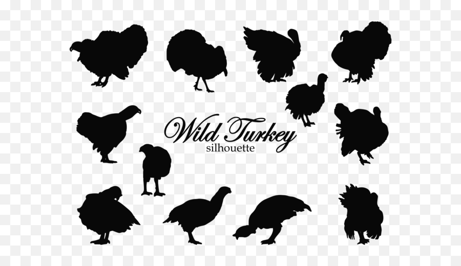 Turkey Free Vector Art - Back Of Turkey Silhouette Emoji,Turkey Emoji