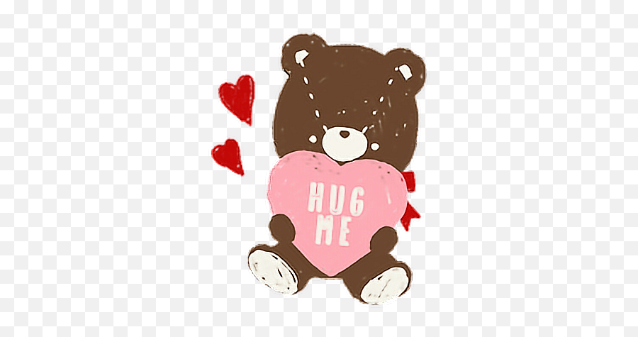 Hugme Bear Hug Love Sweet Valentine Cute - Teddy Bear Emoji,Bear Hug Emoji