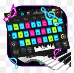 Colorful Midi Music Keyboard Theme - Musical Emoji