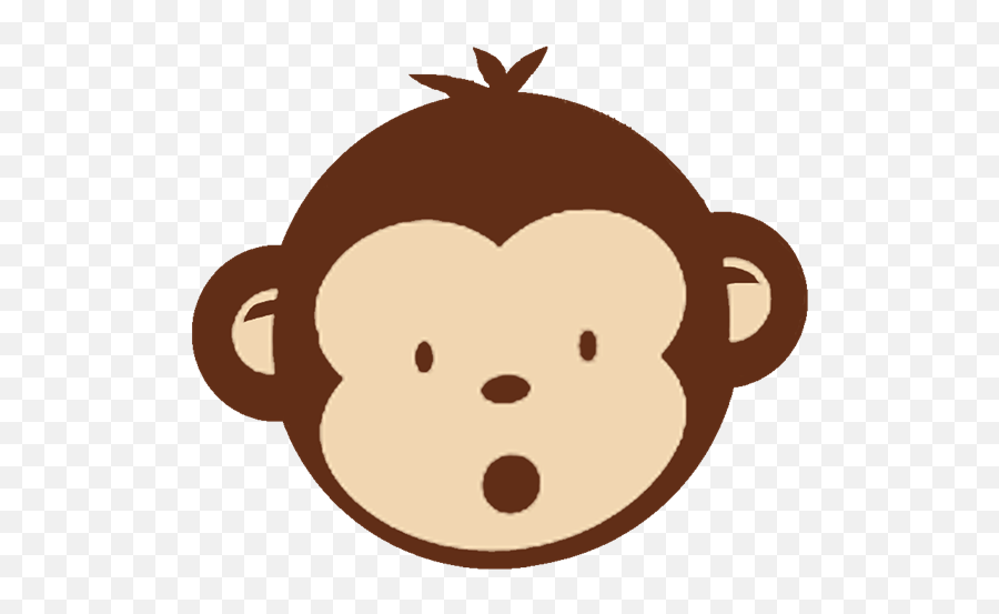 Clip Art Of Cute Monkeys - Cute Monkey Face Clipart Emoji,Monkeys Emoji