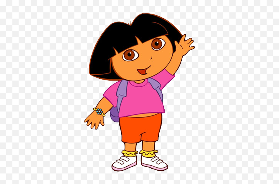 Dora The Explorer - Dora The Explorer Waving Emoji,Dora Emoji