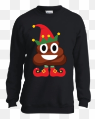 Elf Poop Emoji Funny Christmas Youth - Funny Trumpet Section Shirt,Christmas Elf Emoji