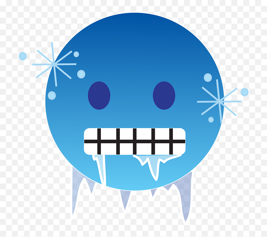 Frozen Emoji Emoticon - Cold Emoji,Eye Emoji