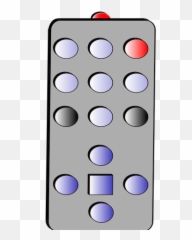 Simple Remote Control - Tv Clipart Emoji