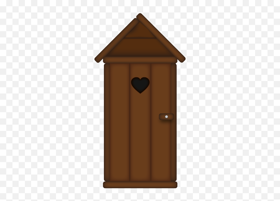 Emoji - Outhouse,Wood Emoji