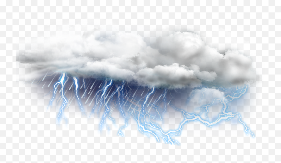 Ftestickers Sky Clouds Thunderstorm - Lightning Emoji,Thunderstorm Emoji