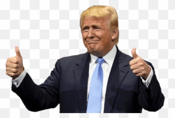 Trump Two Thumbs Up - Transparent Background Full Stickers Memes Con Frases Emoji