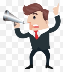 Horn Clipart Hand Speaker Transparent - Png Cartoon Speech Emoji