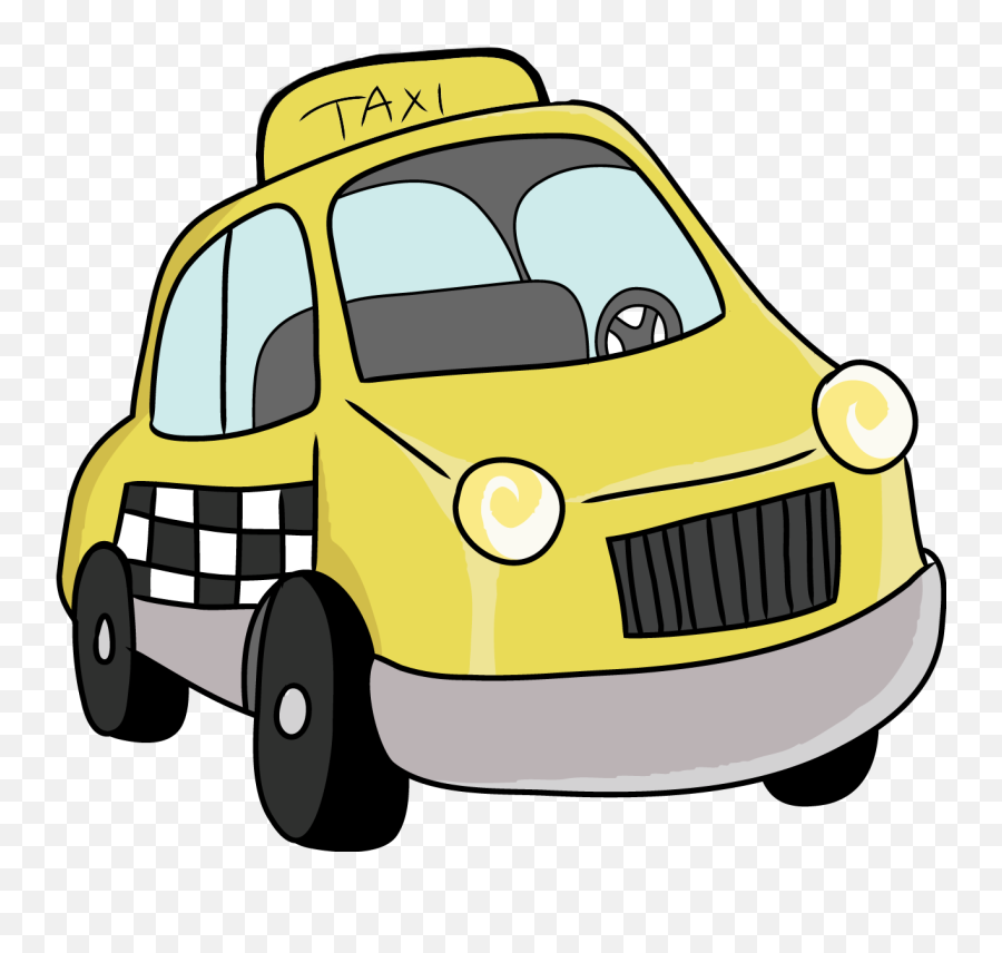 Transparent Background Taxi Cab Clipart - Cab Clipart Emoji,Taxi Emoji