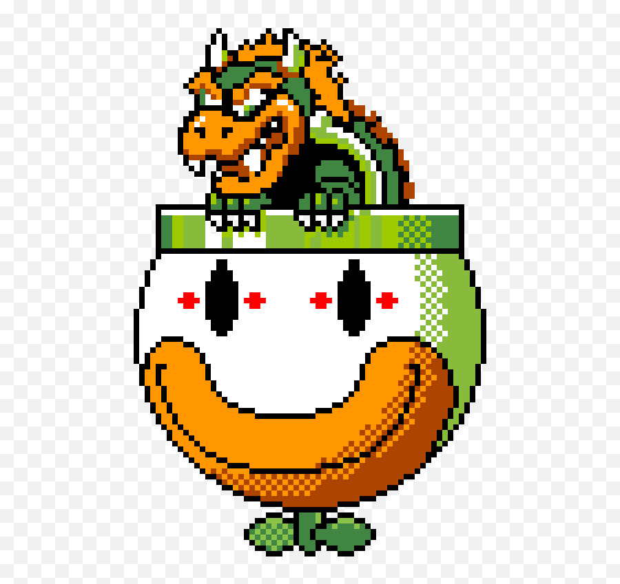 Pixilart - Koopa Clown Car By Bluesharingan Bowser Koopa Super Mario World Emoji,Car Emoticon