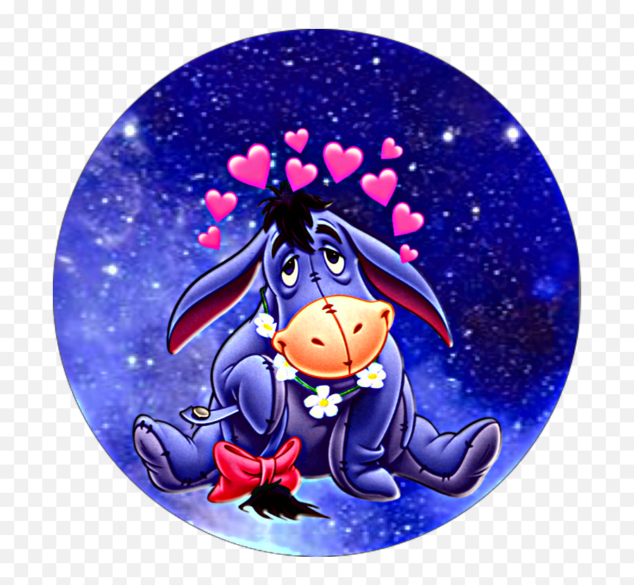 Maa Little Cutieee Eeyore - Sticker By Chloe Winnie The Pooh Size Stand Emoji,Eeyore Emoji