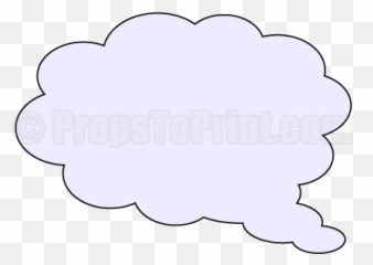 Printable thought cloud photo booth prop Create DIY props - Booth De Nube Png Emoji