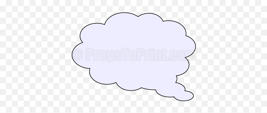 Printable Thought Cloud Photo Booth Prop Create Diy Props - Booth De Nube Png Emoji,Thought Cloud Emoji