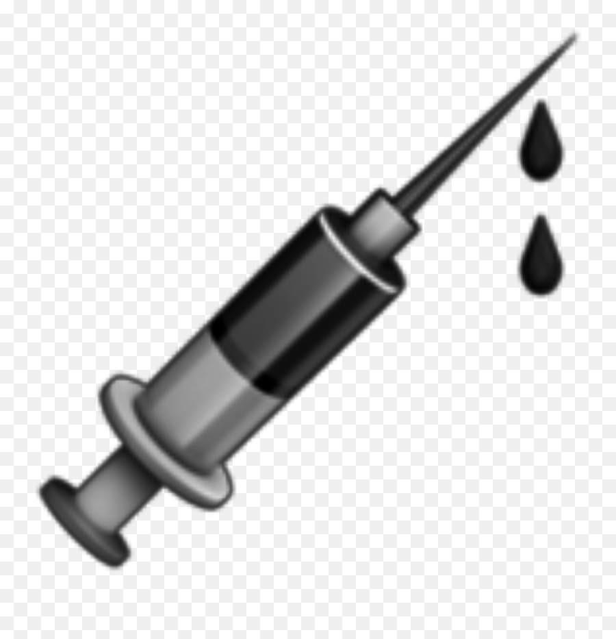 Black Emoji Syringe Freetoedit - Drill,Double Syringe Emoji