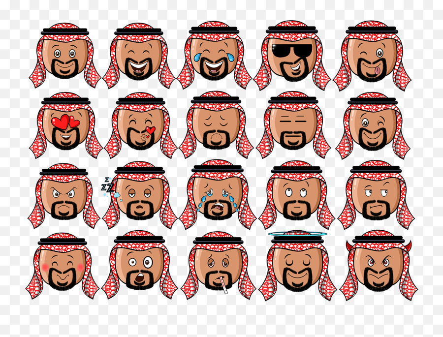 Khaliji Emojiu0027 Imessage Stickers On Behance - Clip Art,Egypt Emoji