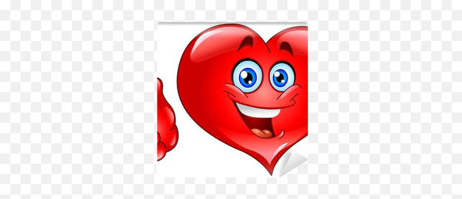 Fotomural Corazón Pulgar Arriba U2022 Pixers - Vivimos Para Cambiar Smiley Heart Emoji,Emoticon Corazon