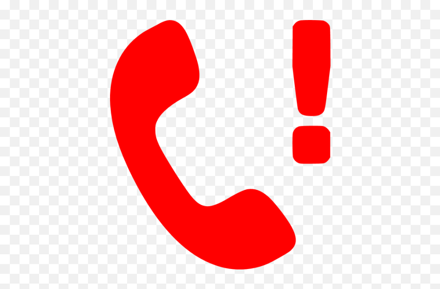 Red Missed Call Icon - Free Red Phone Icons Icon Missed Call Emoji,Red Phone Emoji