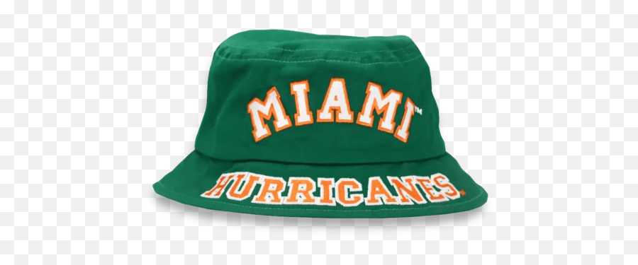 Miami Hurricanes Dyme Lyfe Green Bucket Hat - Cap Emoji,White Emoji Bucket Hat