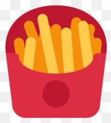 French Fries Emoji Clipart - Fries Emoji,Popcorn Emoji